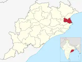 Localisation de District de Bhadrak