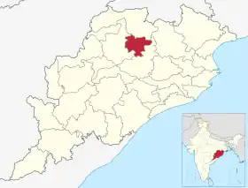 Localisation de District de Debagarh