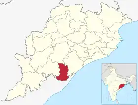 Localisation de District de Gajapati