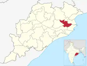 Localisation de District de Jajpurजाजपुर जिला
