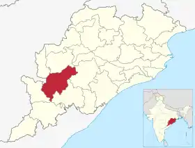 Localisation de District de Kalahandi