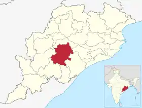 Localisation de District de Kandhamal