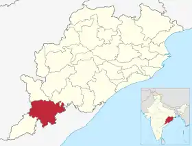Localisation de District de Koraput