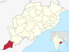 Localisation de District de Malkangiri