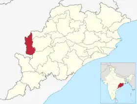 Localisation de District de Nuapada