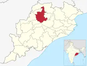 Localisation de District de Sambalpur