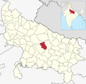 Localisation de District de Lucknowलखनऊ ज़िला