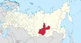 Localisation de Oblast d’Irkoutsk