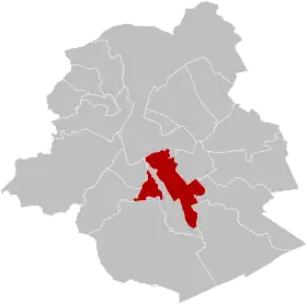 Localisation de Ixelles