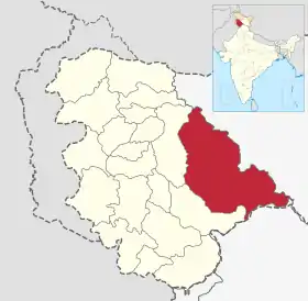 Localisation de District de Kishtwarضلع کشتواڑ