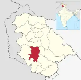 Localisation de District de Reasiضلع ریاسی