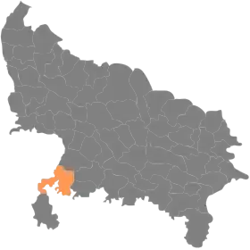 Localisation de District de Jhansiझांसी जिला