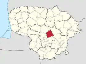 Localisation de Municipalité du district de Jonava