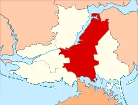 Localisation de Raïon de Kakhovka