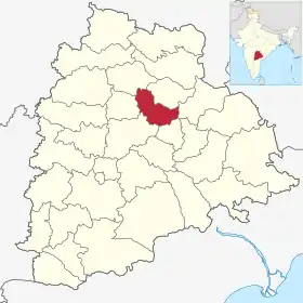 Localisation de District de Karimnagar