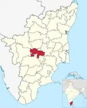 Localisation de District de Karur