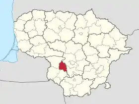 Localisation de Municipalité de Kazlų Rūda