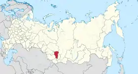 Localisation de Oblast de Kemerovo — Kouzbass