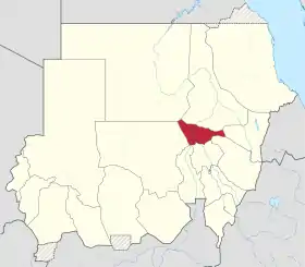 Localisation de Khartoum