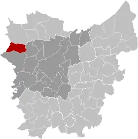 Localisation de Knesselare