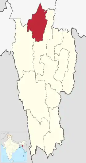 Localisation de District de Kolasib