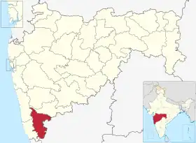 Localisation de District de Kolhapur