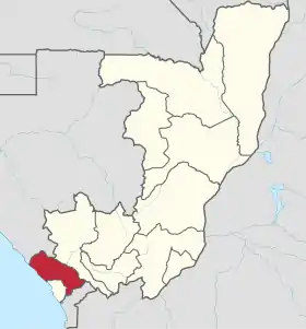 Localisation de Département du Kouilou