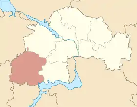 Localisation de Raïon de Kryvyï Rih
