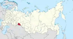 Localisation de Oblast de Kourgan