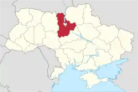 Localisation de Oblast de KievOblast de Kyiv