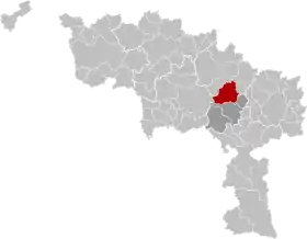 Localisation de La Louvière
