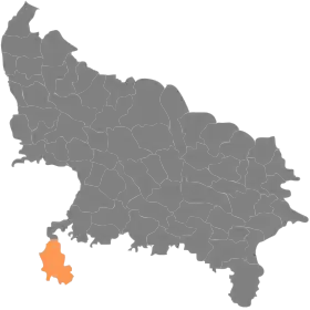 Localisation de District de Lalitpur ललितपुर जिला