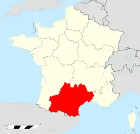 Localisation de Occitanie