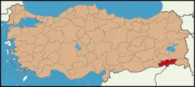 Localisation de Şırnak (province)
