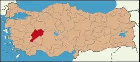 Localisation de Afyonkarahisar (province)