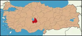 Localisation de Aksaray (province)