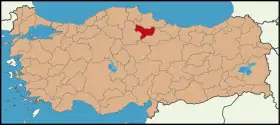 Localisation de Amasya (province)