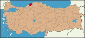 Localisation de Bartın (province)