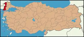 Localisation de Edirne