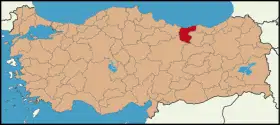 Localisation de Giresun (province)