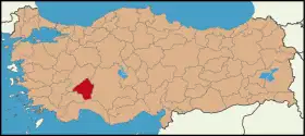 Localisation de Isparta (province)