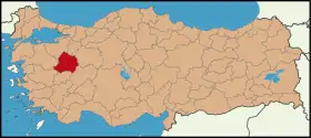 Localisation de Kütahya (province)