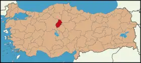 Localisation de Kırıkkale (province)