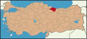 Localisation de Ordu (province)