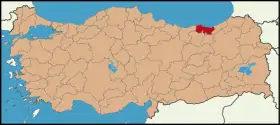 Localisation de Trabzon (province)