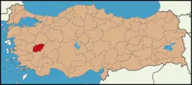 Localisation de Uşak (province)