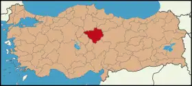 Localisation de Yozgat (province)
