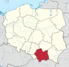 Localisation de Voïvodie de Petite-Pologne