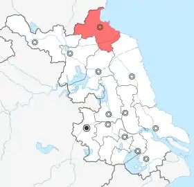 Localisation de Lianyungang