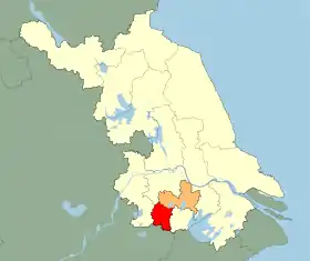 Localisation de Lìyáng